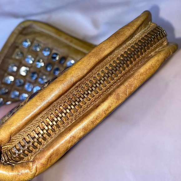 Leather Studded Wristlet - Picture 4 of 6